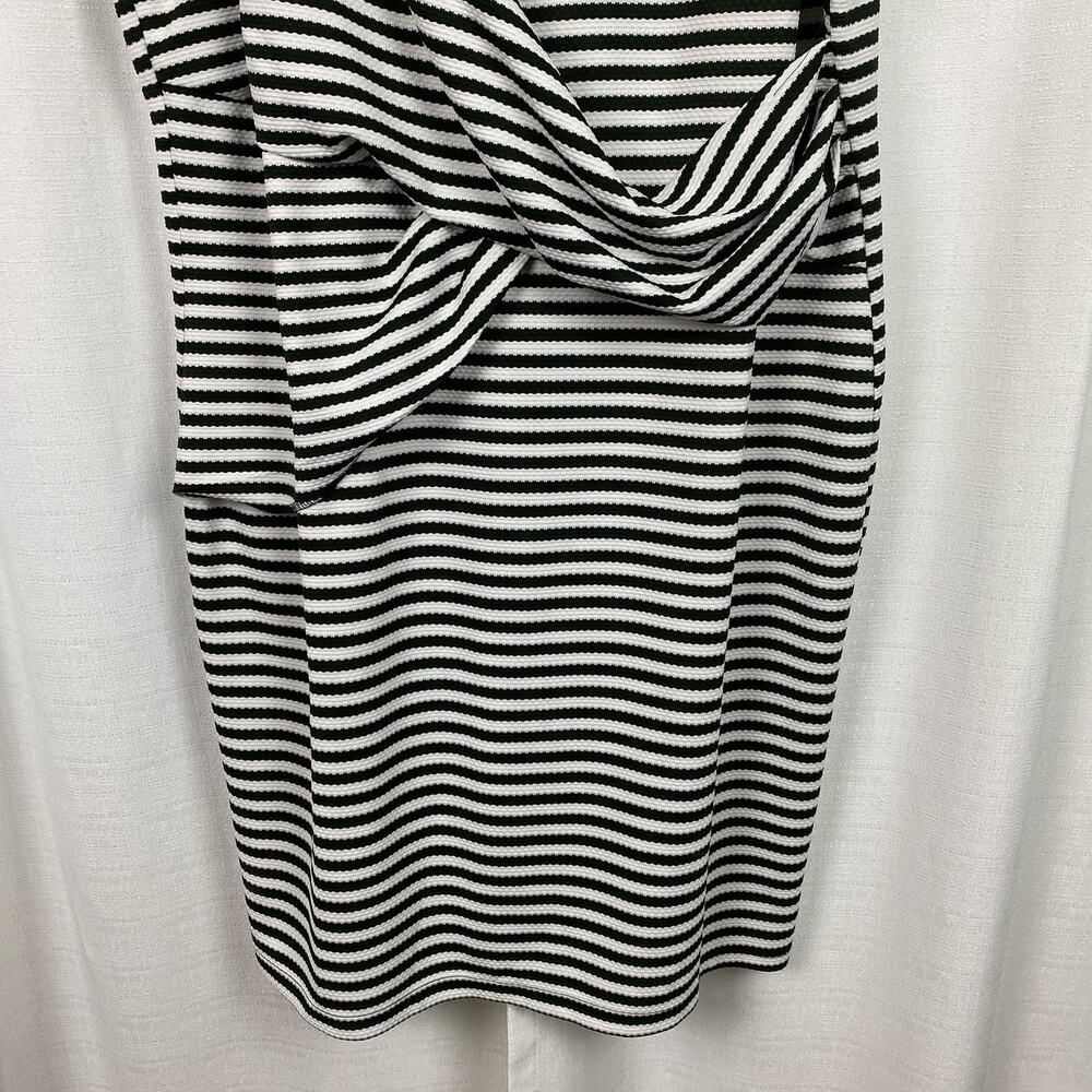 Eloquii Black&White Stripe Cap Sleeve Sheath Midi Dress Sz.22W - Picture 4 of 13